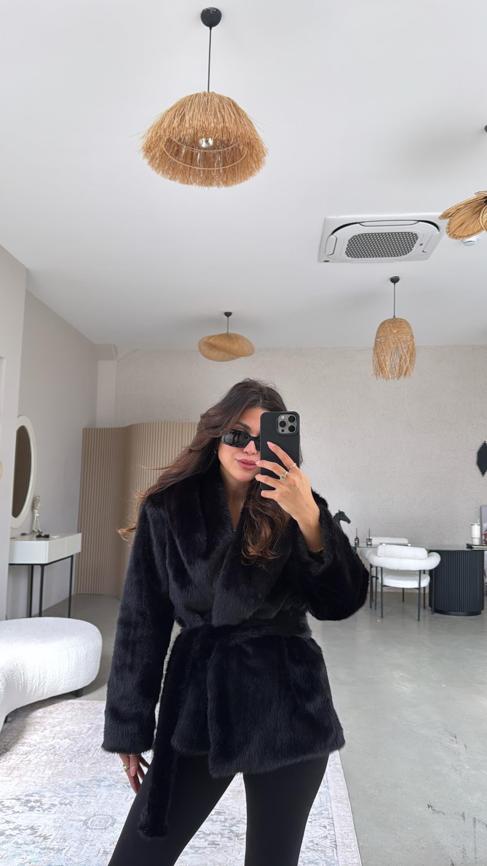 Siyah Premium Seri Kürk