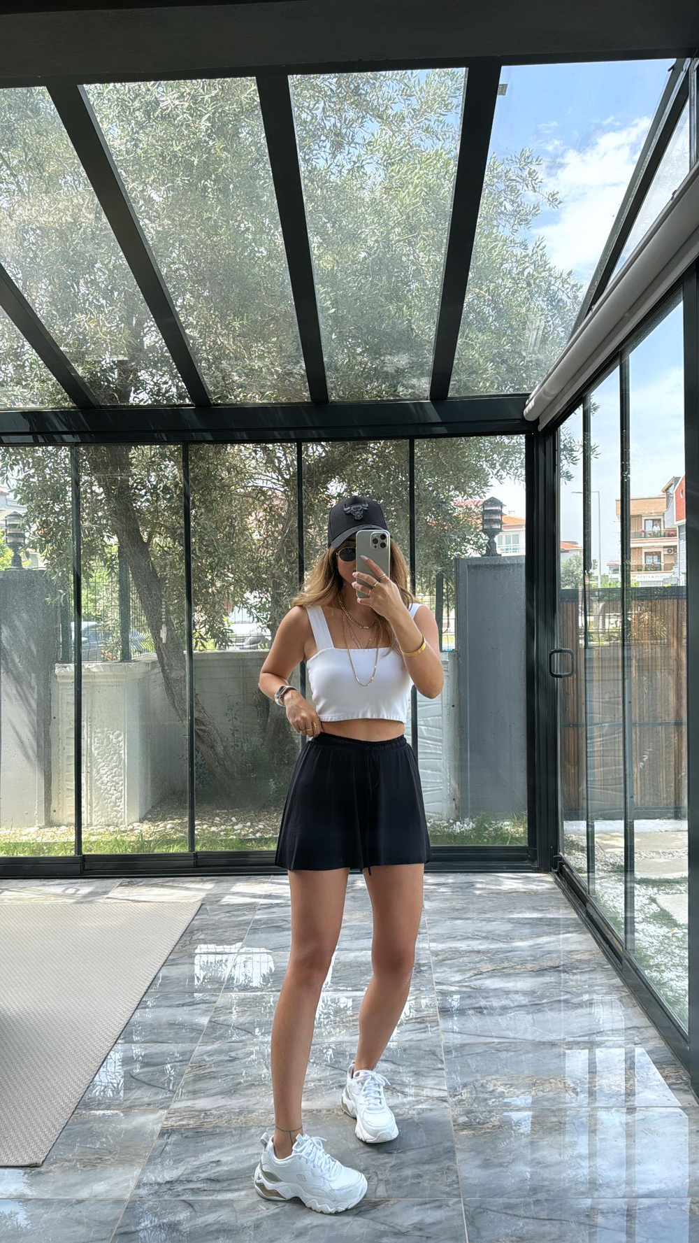 Siyah Tenis Şort