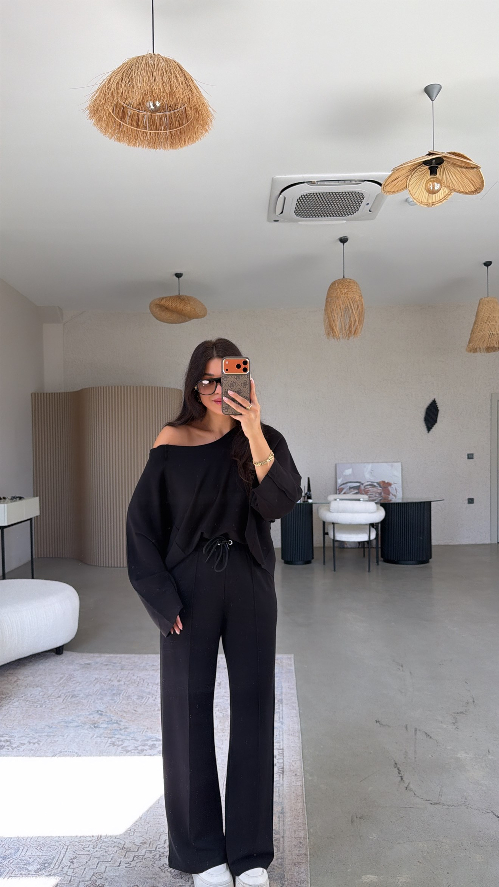 Siyah Ters Dikişli Modal Takım