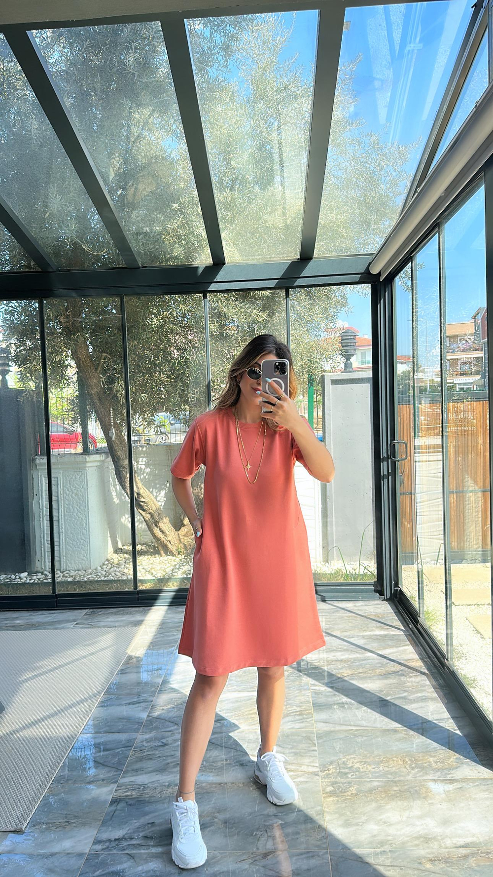 Somon Salaş İki İplik Basic Elbise