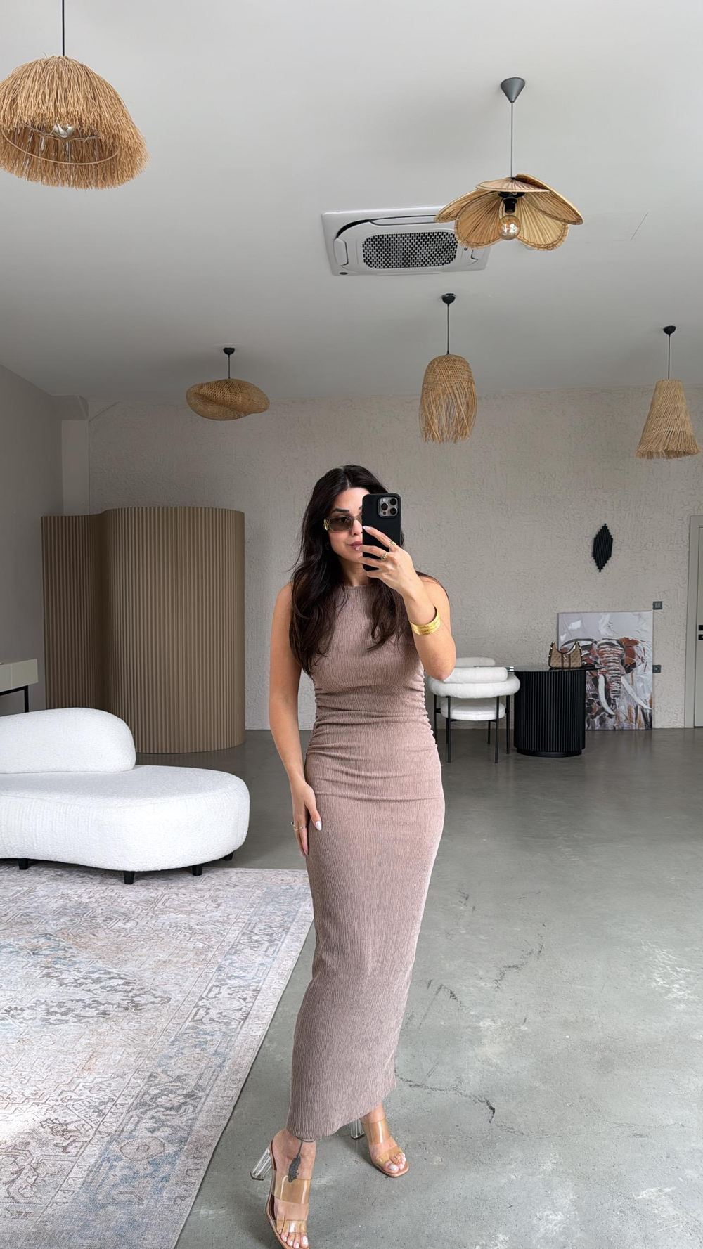 Vizon Bürümcük ZR Model Büzgü Detay Elbise