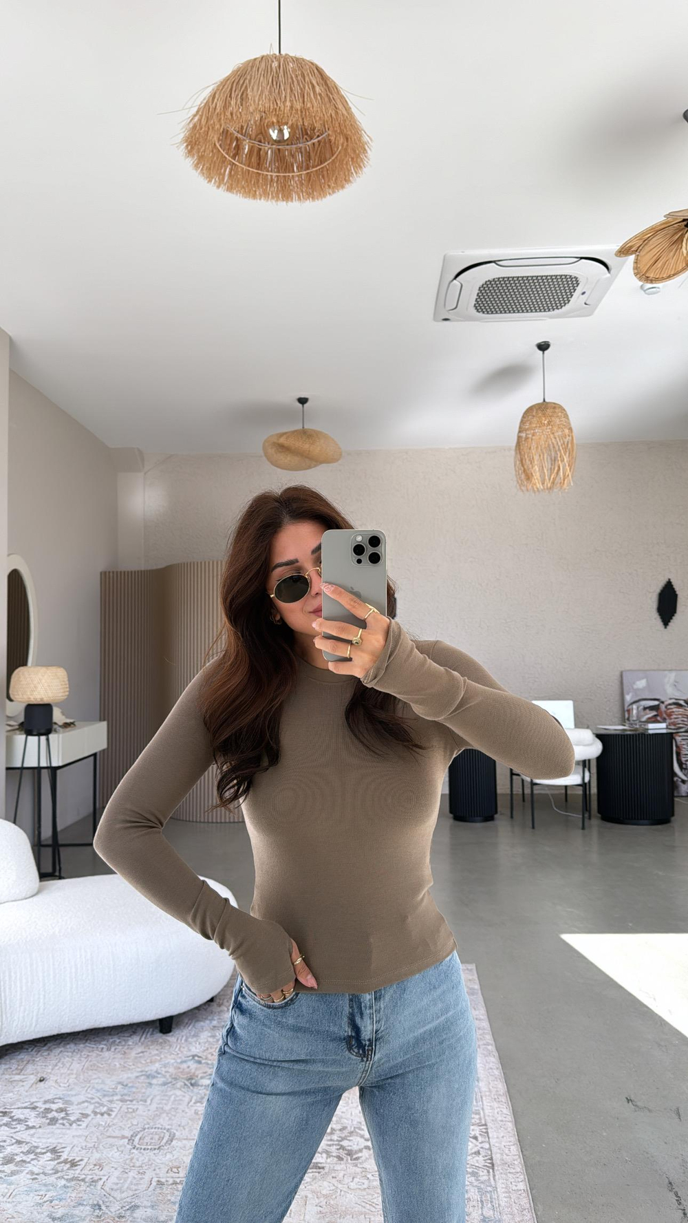Vizon Parmak Geçme Oys Kumaş Body