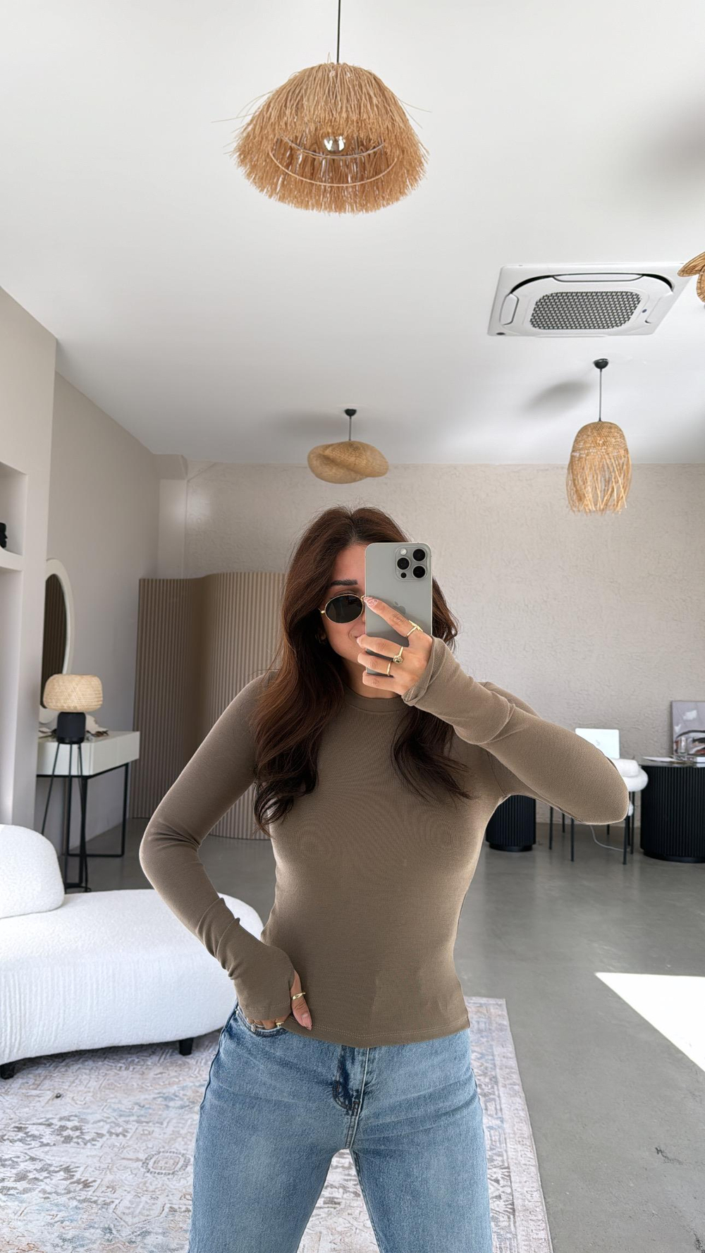 Vizon Parmak Geçme Oys Kumaş Body
