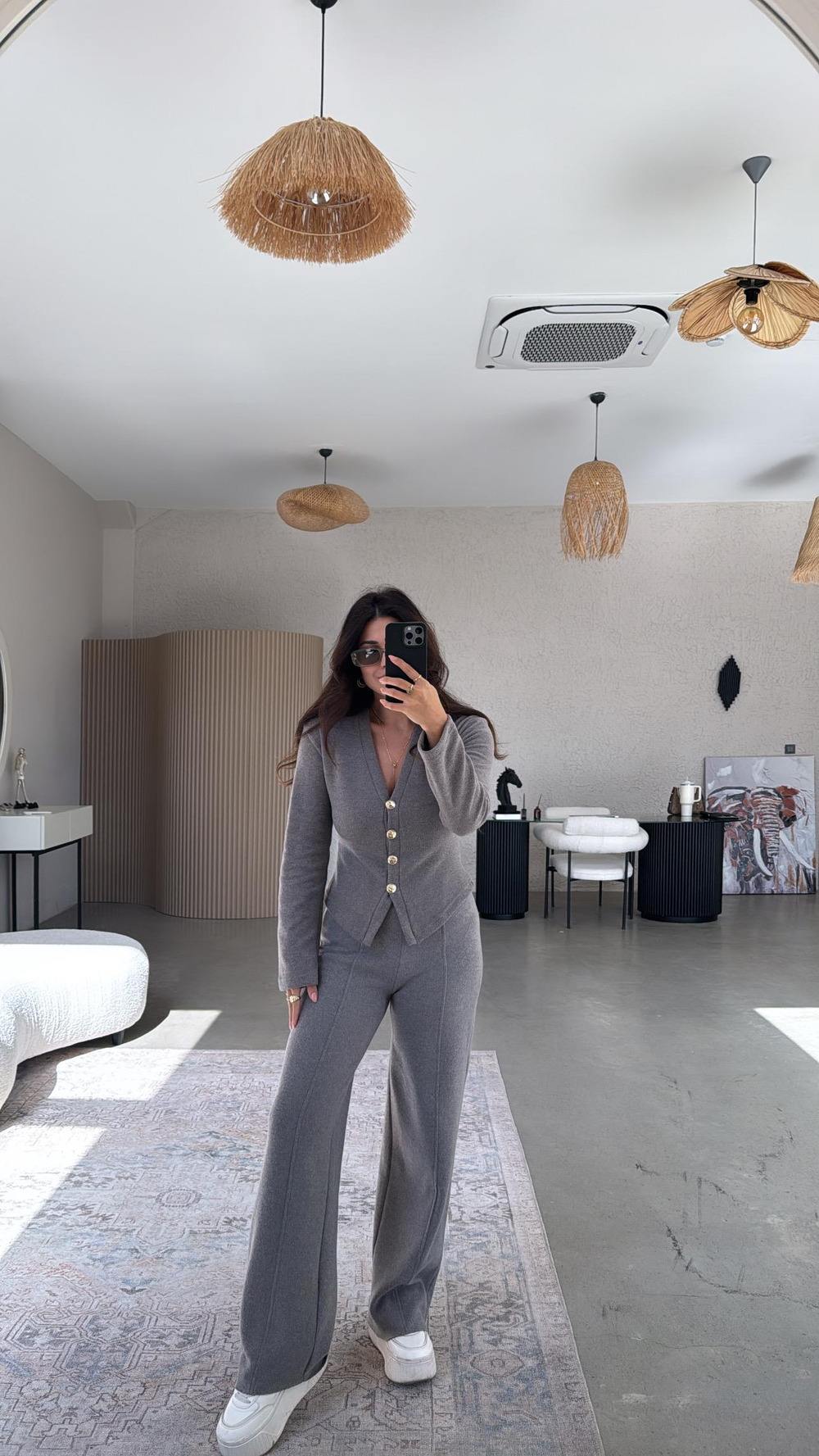 Vizon Selanik Triko ZR model Hırka Pantolon Takım
