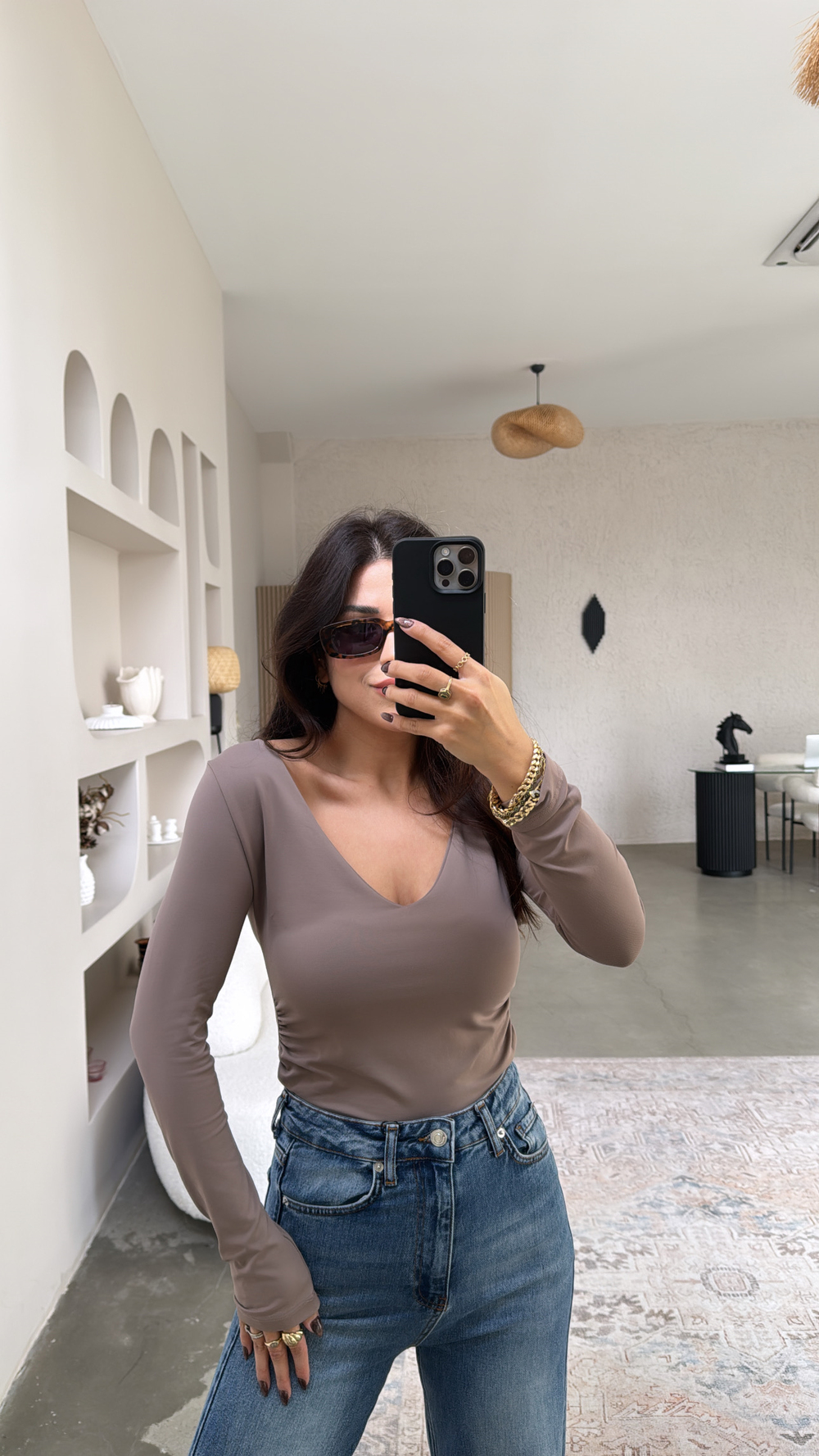 Vizon V Yaka Polyamid Bodysuit