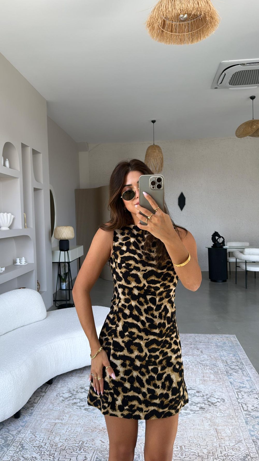 ZR Model Leopar Elbise