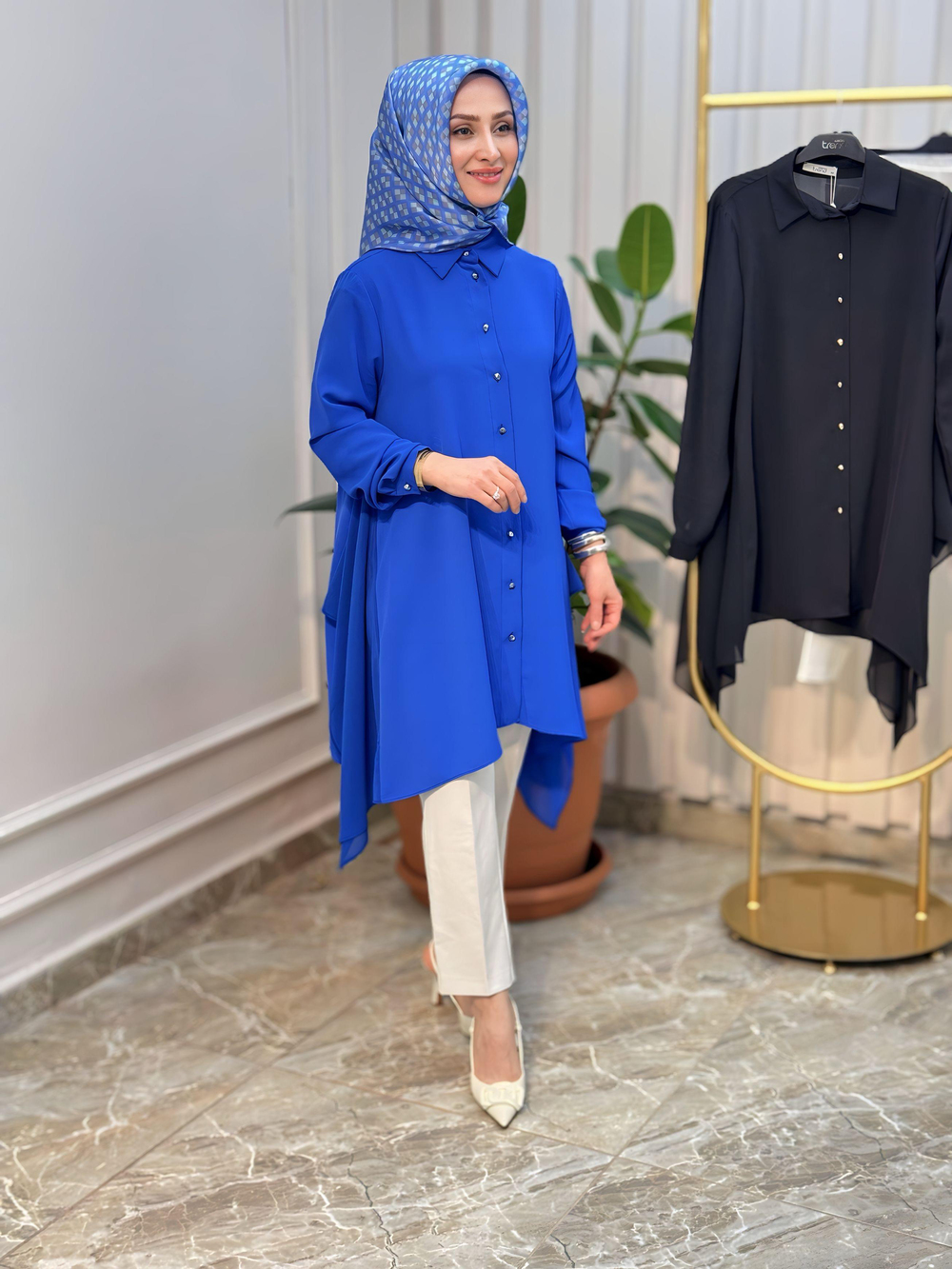 ARMİNE TREND ÇİVİ DÜĞMELİ TUNİK 25YT401