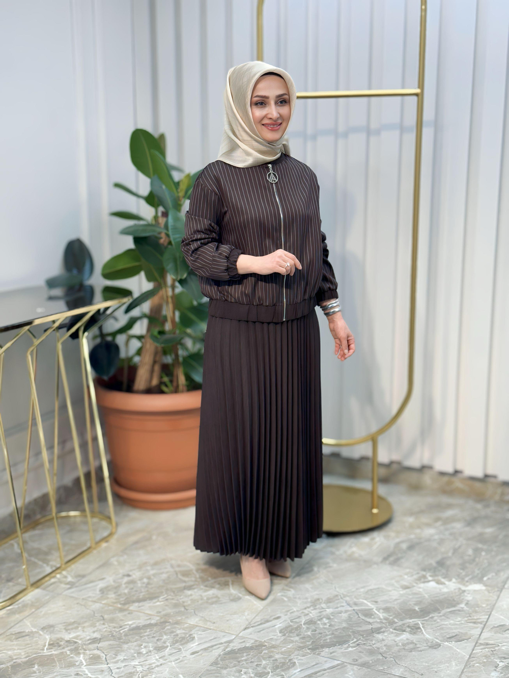 ARMİNE TREND ÇİZGİLİ TAKIM 25YT668