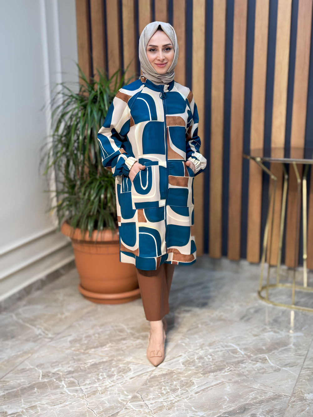 ARMİNE TREND FERMUARLI CEKET-23KT416