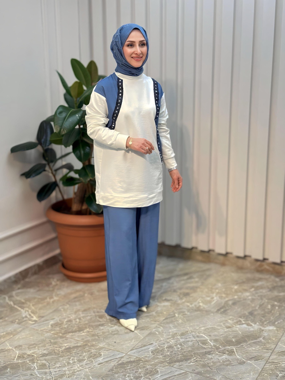 ARMİNE TREND KOT DETAYLI TAKIM 25YT687