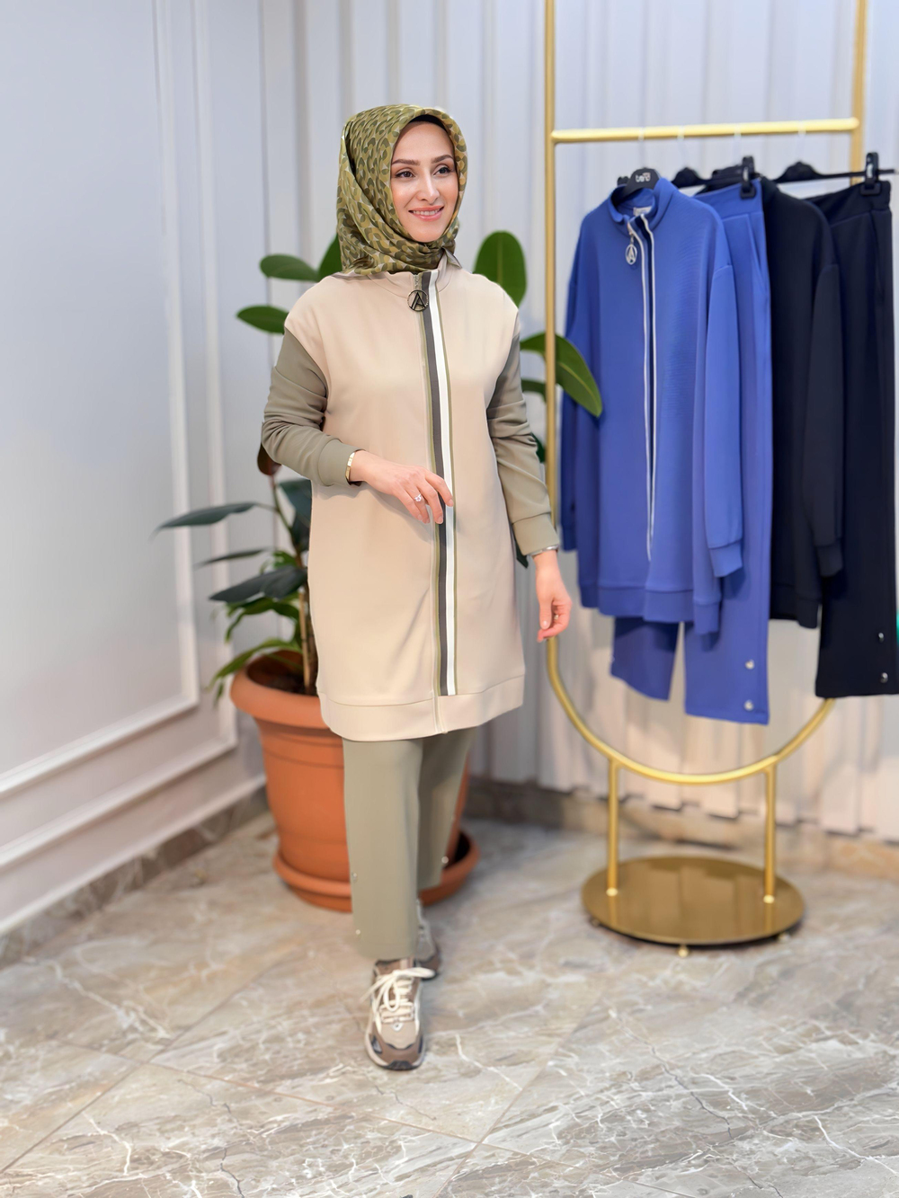 ARMİNE TREND ÖN ŞERİT DETAYLI PANTOLONLU TAKIM 25YT633