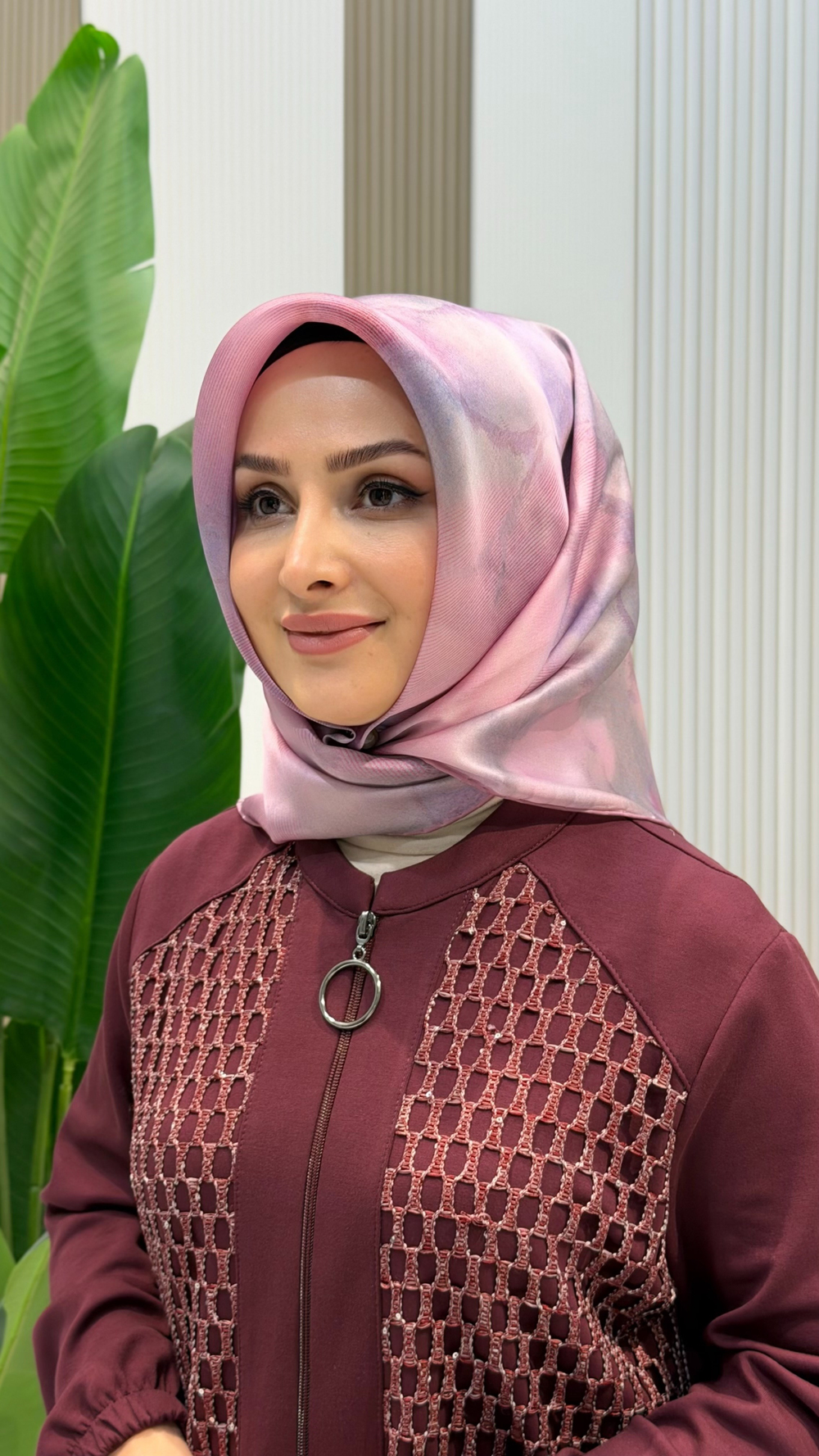 ARMİNE TWILL İPEK EŞARP - 9501-83