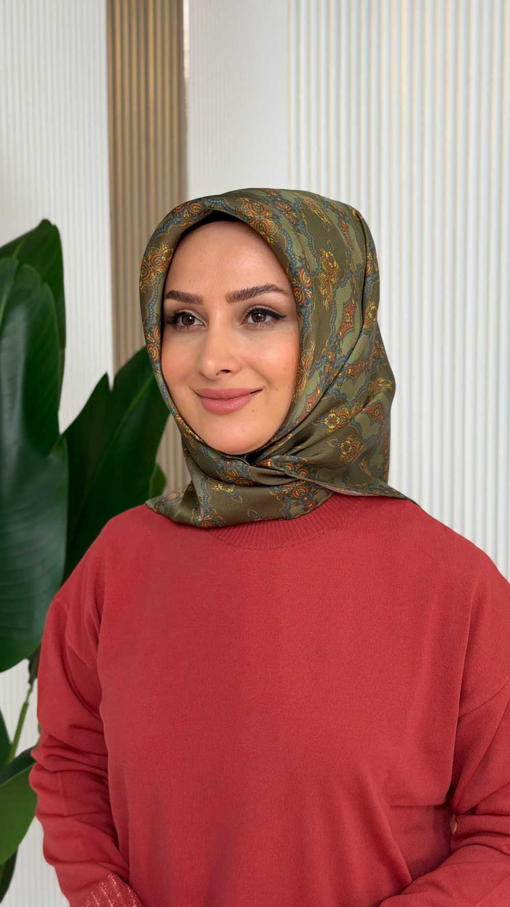 ARMİNE TWILL İPEK EŞARP 9522-6