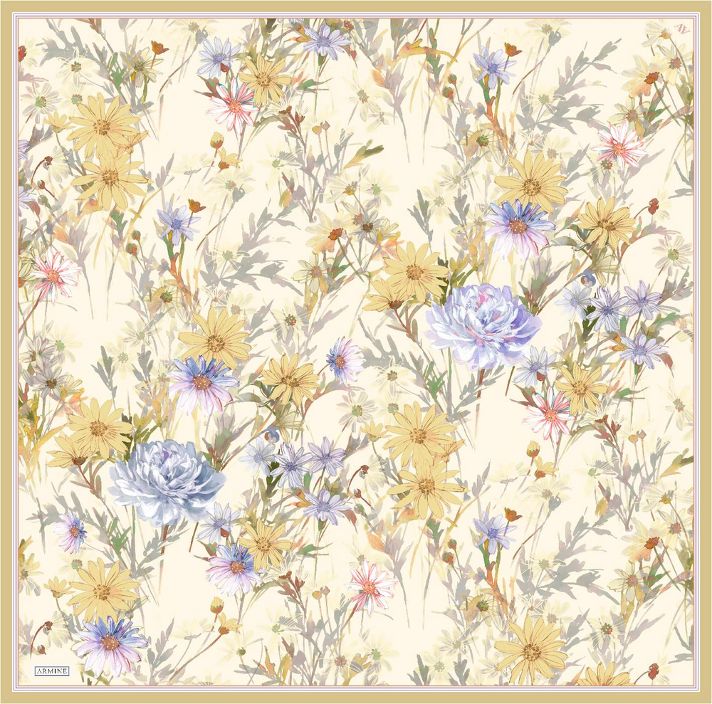 ARMİNE TWILL SAF İPEK EŞARP 9129D 
