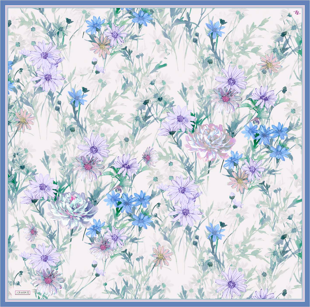 ARMİNE TWILL SAF İPEK EŞARP 9129D 