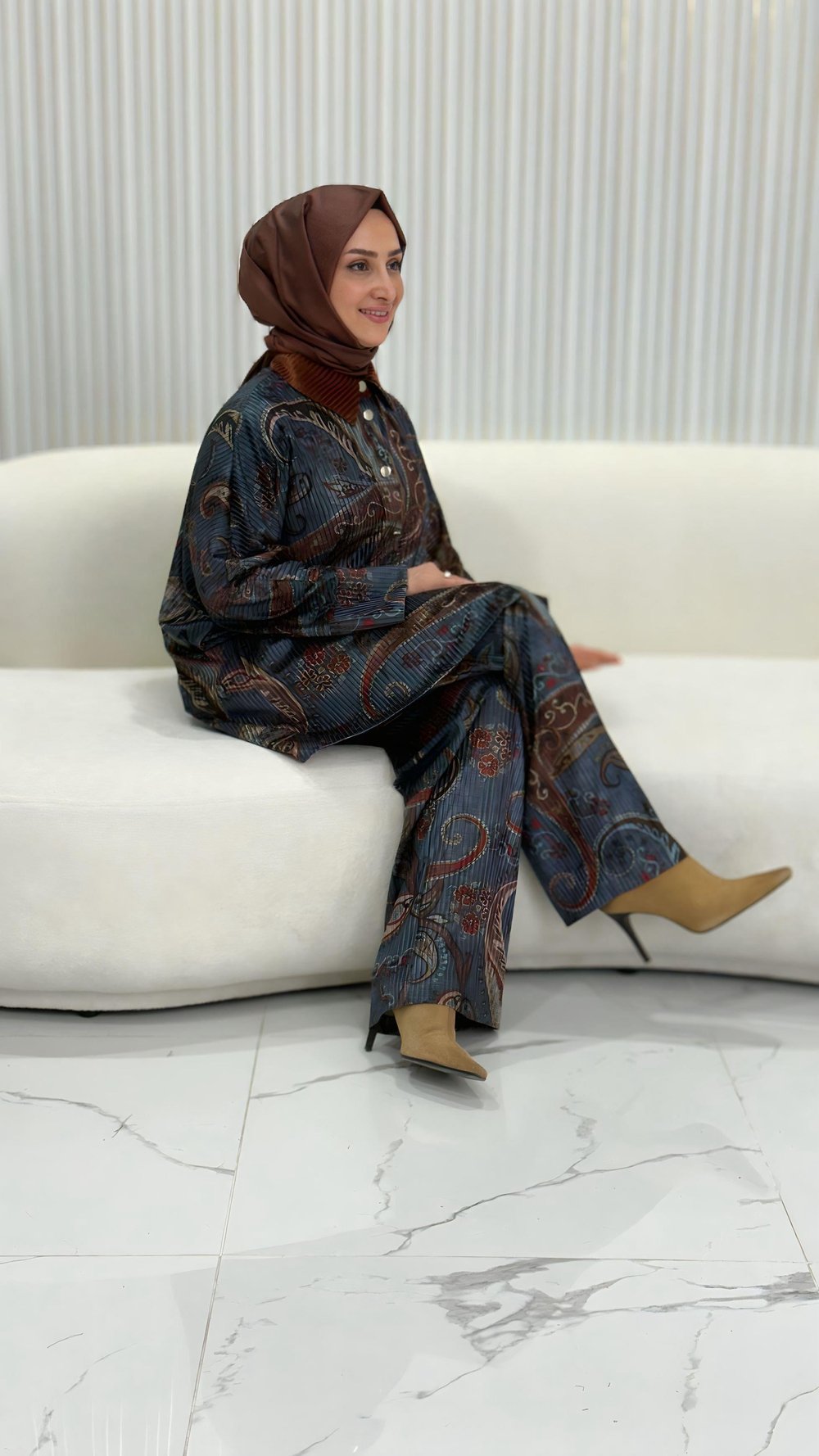 GHISA KADİFE DOKULU TAKIM -4087