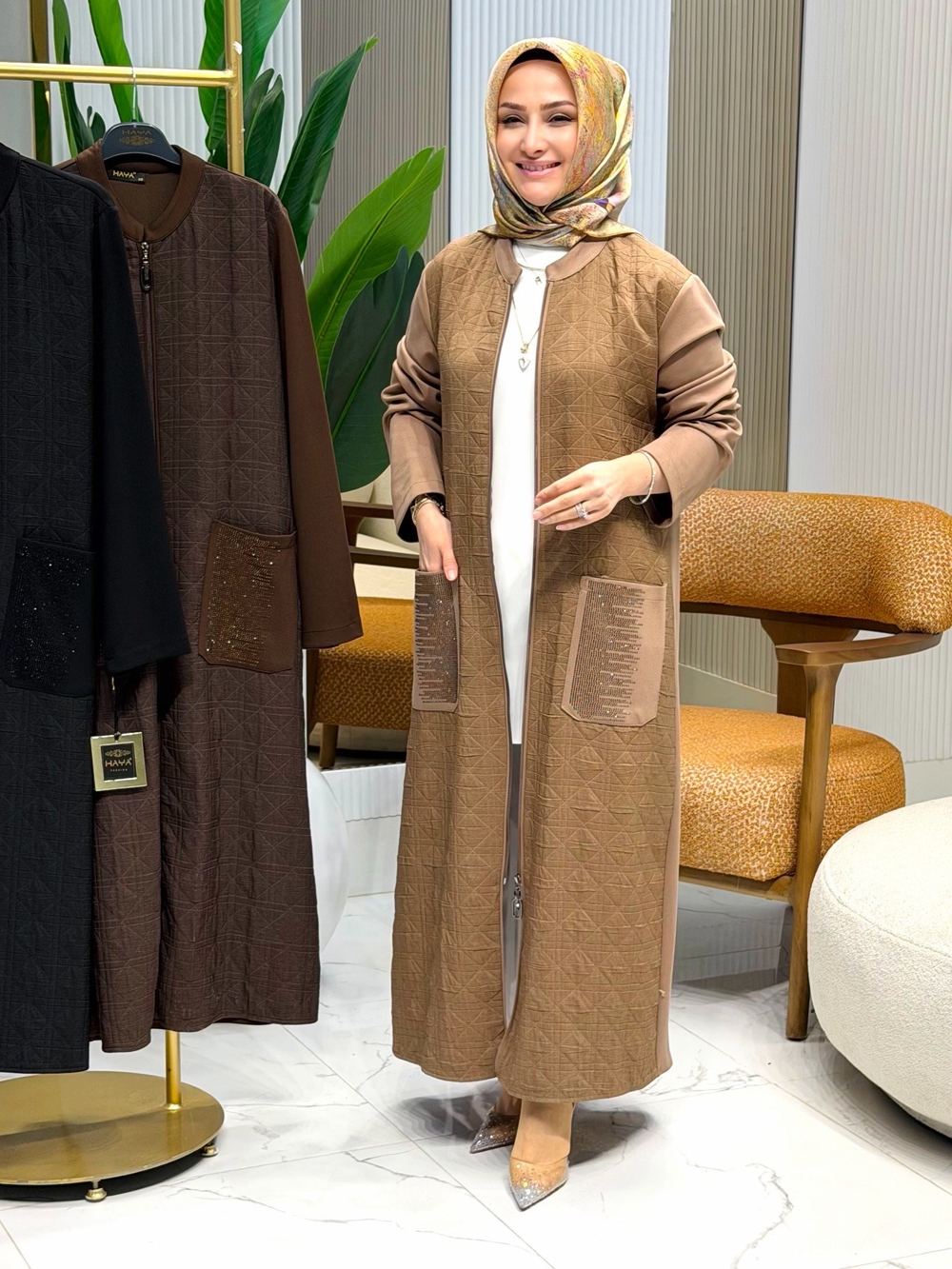 HAYA CEBİ TAŞLI GİY-ÇIK CAMEL- 1634