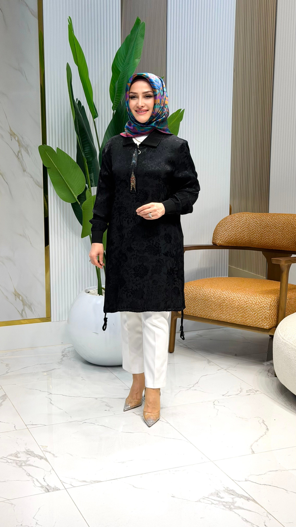 KADO TAŞLI TUNİK SİYAH - 262052
