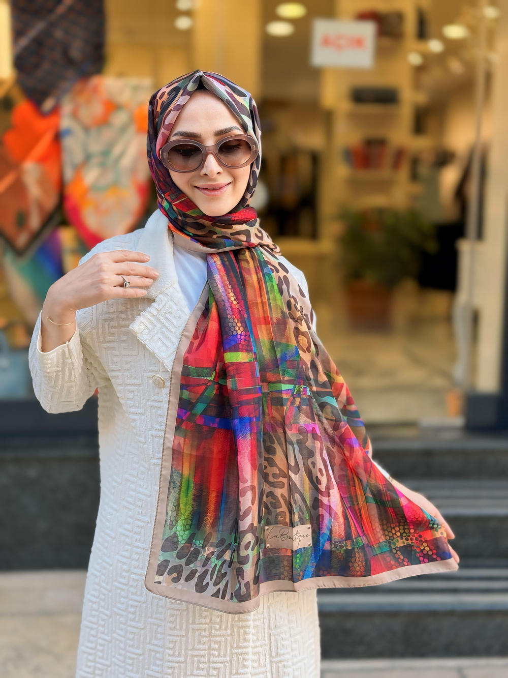LA BOUIQUE HERBAL PAMUKLU ŞAL 2030 - 01 -70X190