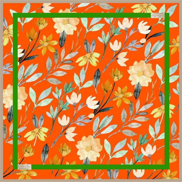 LA BOUTIQUE 1918 SURA İPEK EŞARP - 07 - 90X90