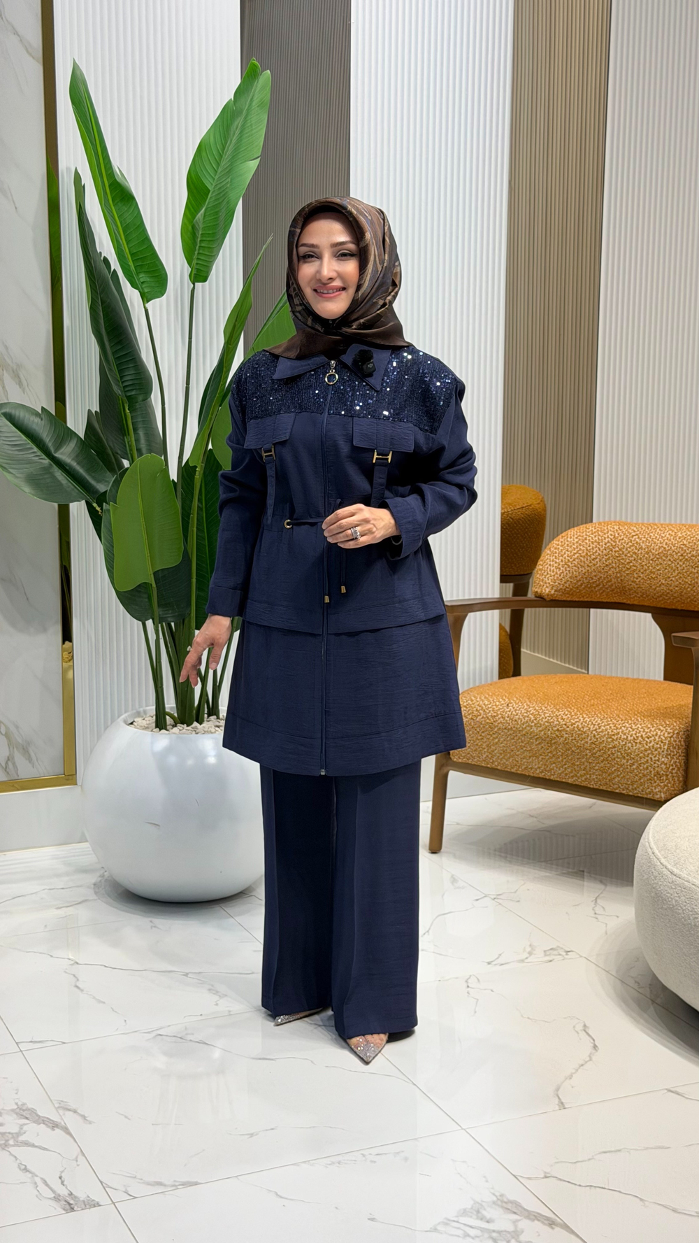 PUL PAYETLİ TAKIM LACİVERT 6273