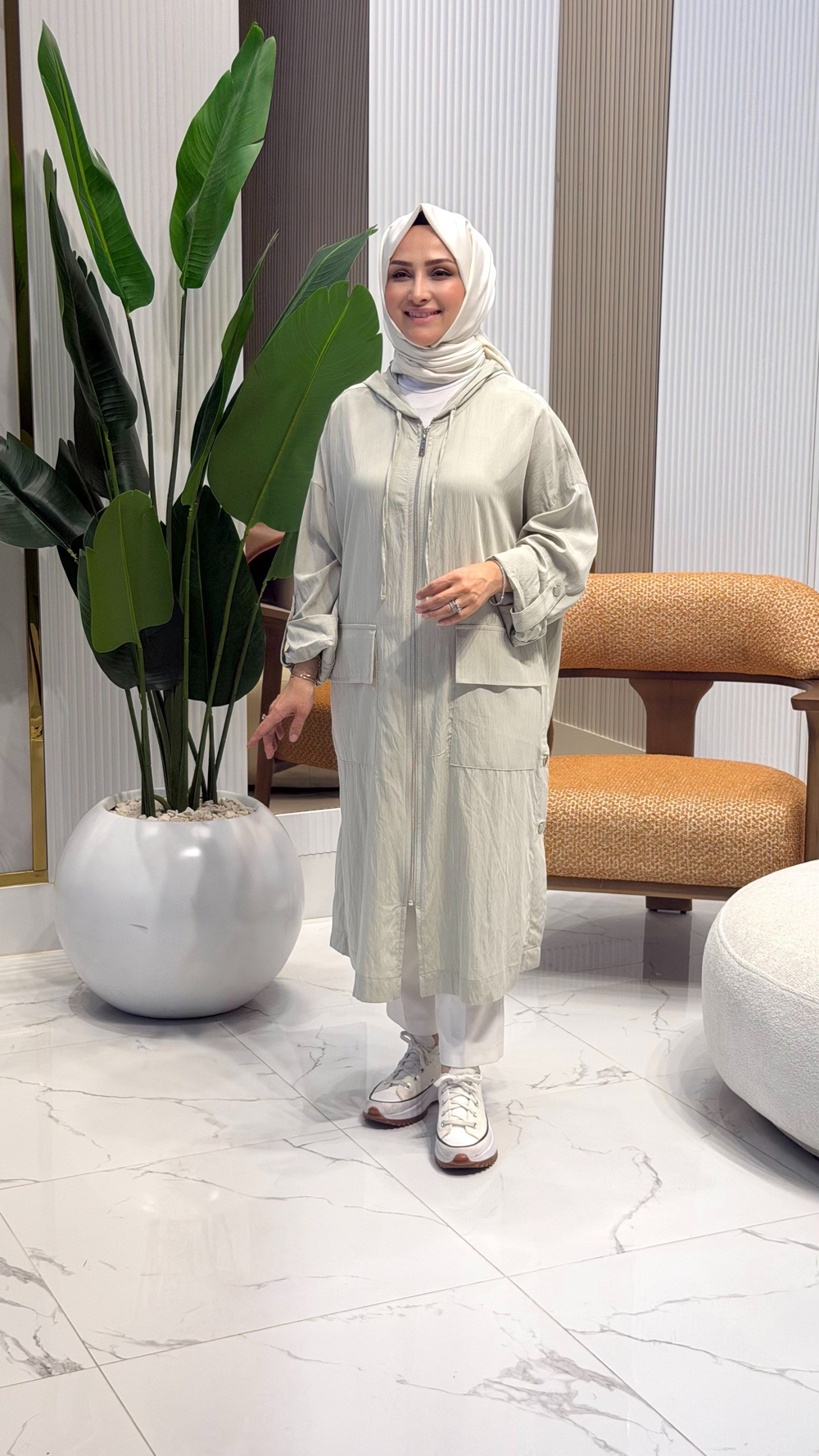 YANLARI ÇITÇITLI OVERSİZE KAP ÇAĞLA YEŞİLİ 37444