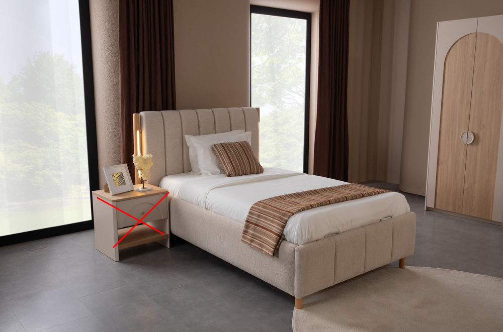 MİLOS 120*200 BAZALI KARYOLA