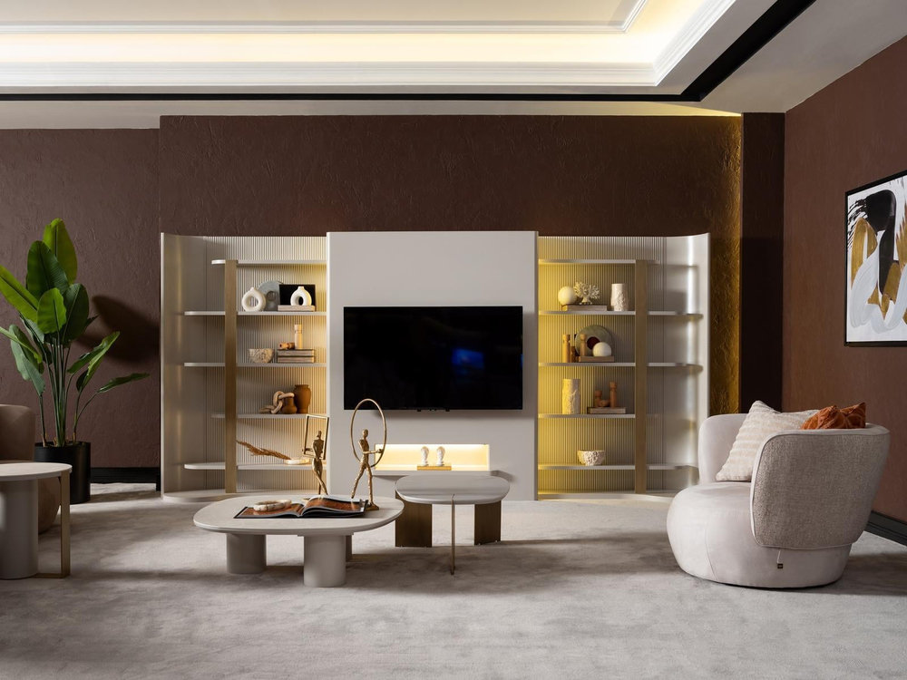 PORTO KİTAPLIKLI DUVAR ÜNİTESİ