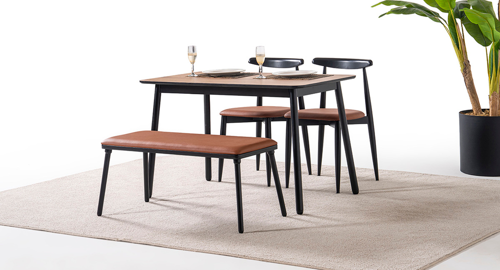 VERA SİYAH MASA TAKIMI