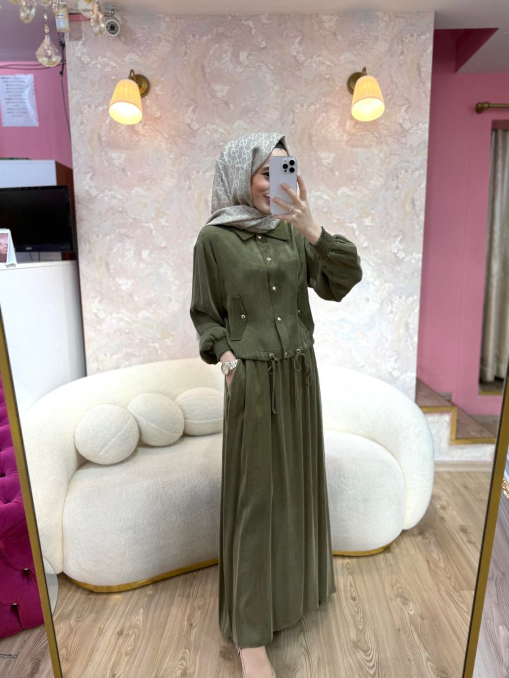 ELASTİK BEL CEPLİ ETEK