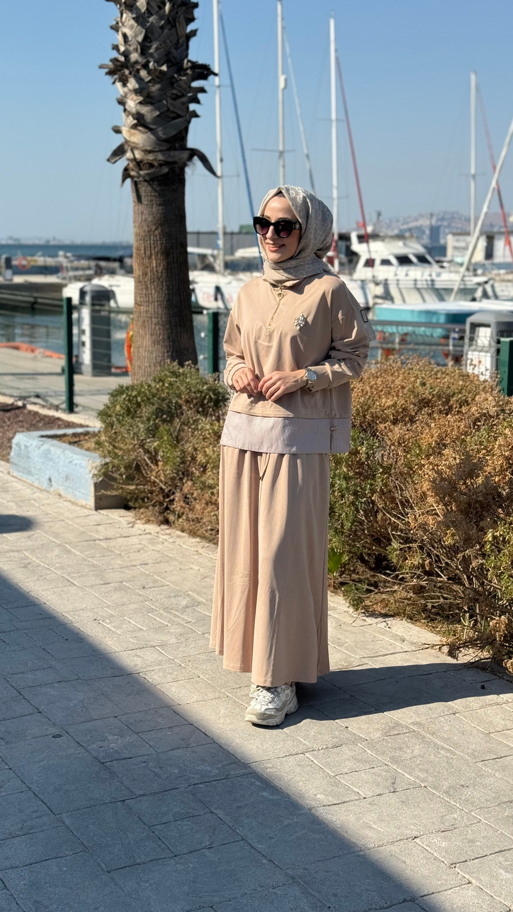 Rahat kesim kloş uzun etek