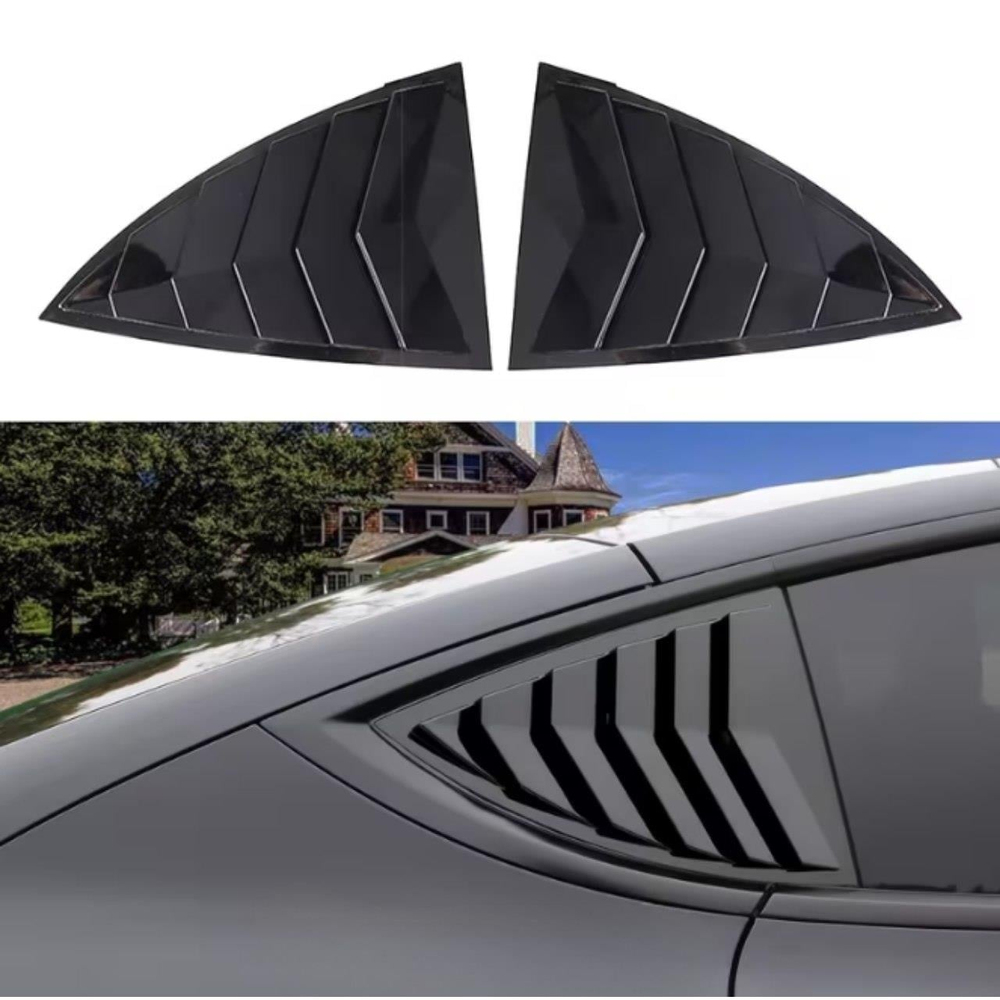 Model Y Juniper 2025 Arka Kelebek Cam Izgarası Piano Black