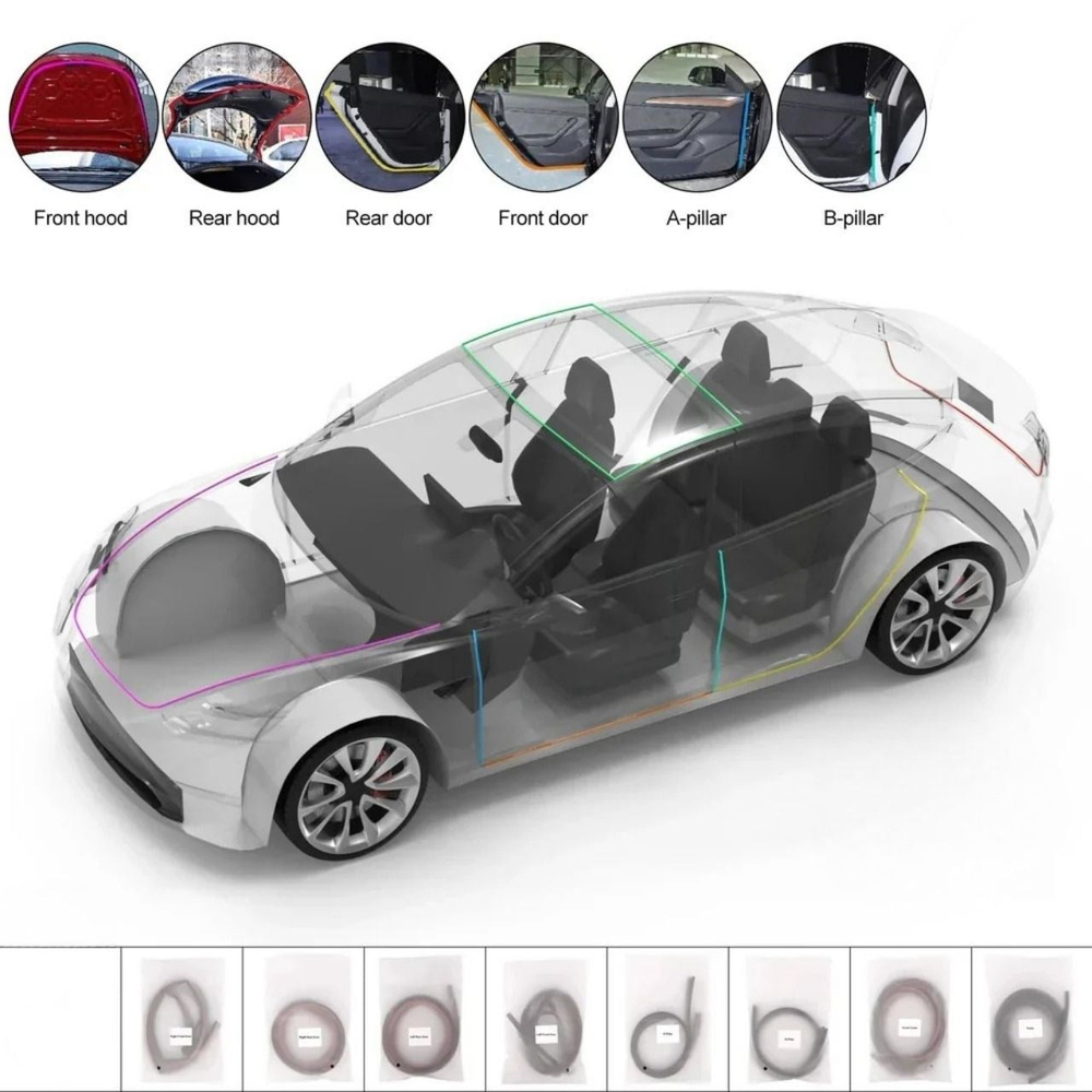 Tesla Model Y/3 Kapı&Kaput&Bagaj Yalıtım Fitili