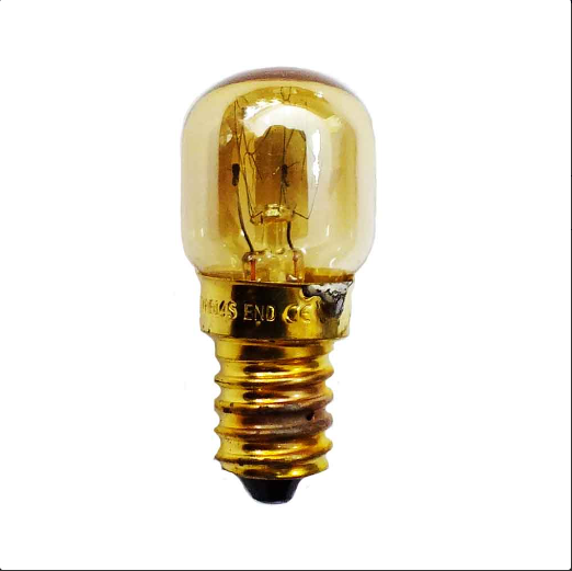 E14 Küçük Duy Mini Ampul 15W – Fırın Buzdolabı Cihaz Ampulü Sarı Cam