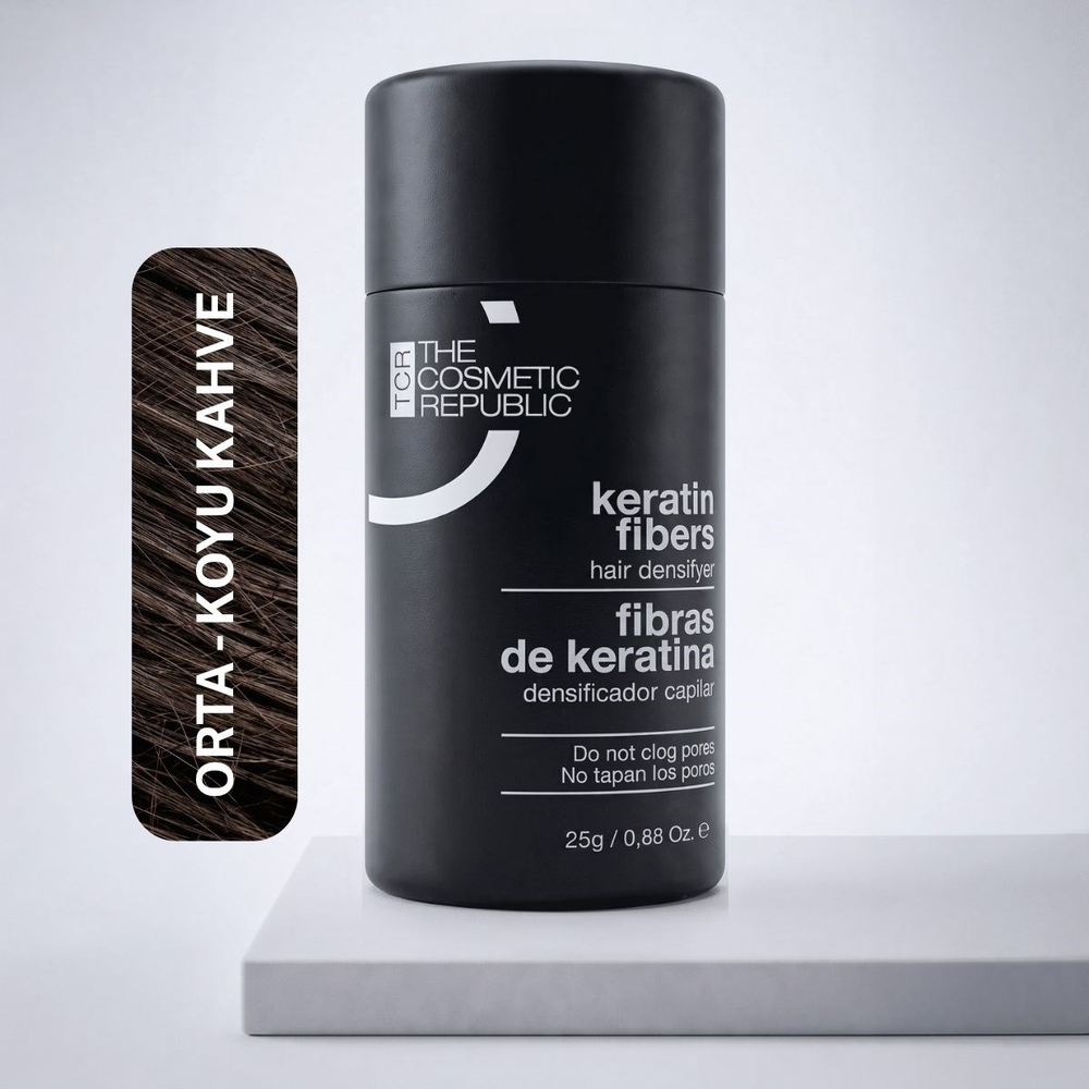 The Cosmetic Republic Dolgunlaştırıcı Keratin Saç Fiberi 25 gr – Koyu Kahve