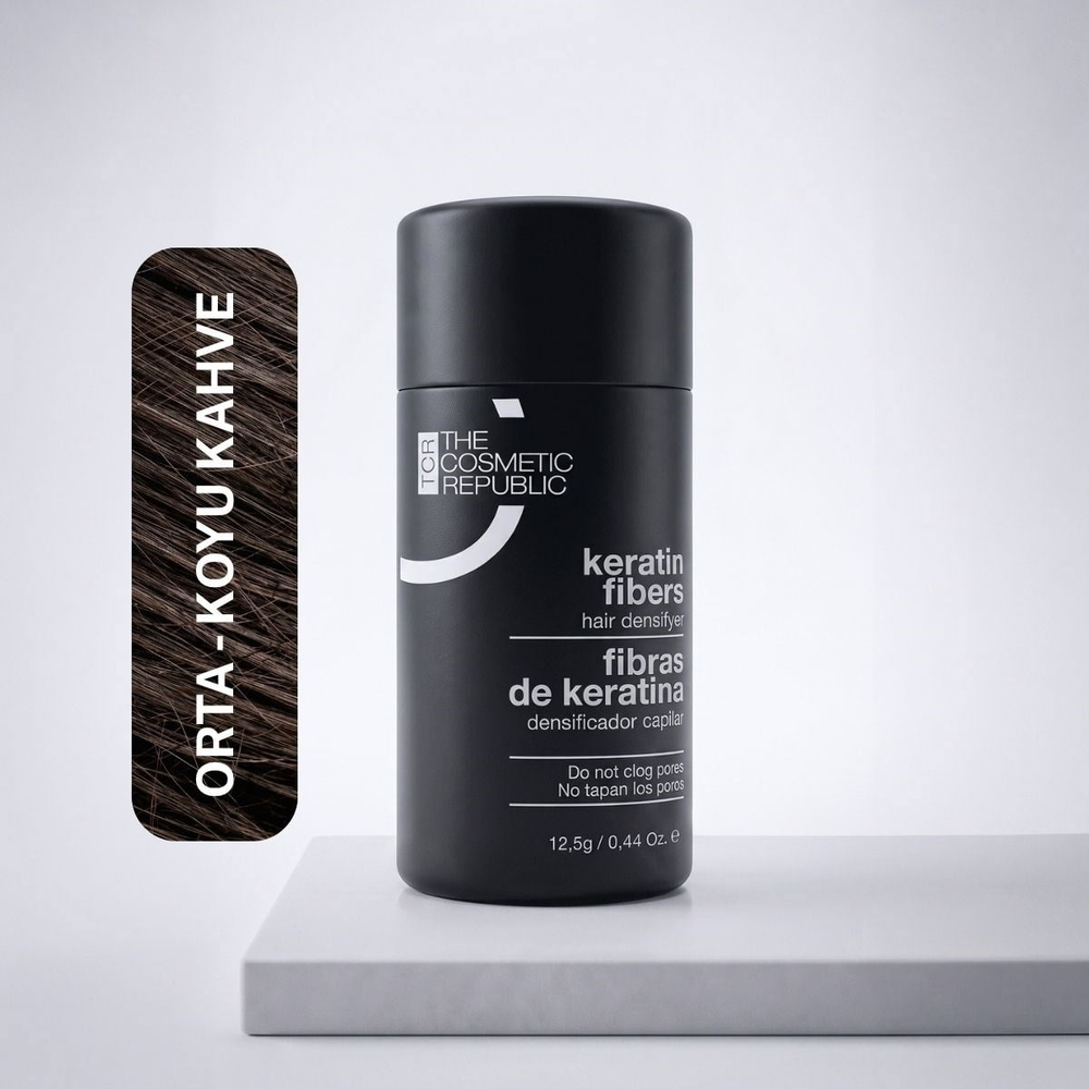 The Cosmetic Republic Dolgunlaştırıcı Keratin Saç Fiberi 12,5 gr – Koyu Kahve