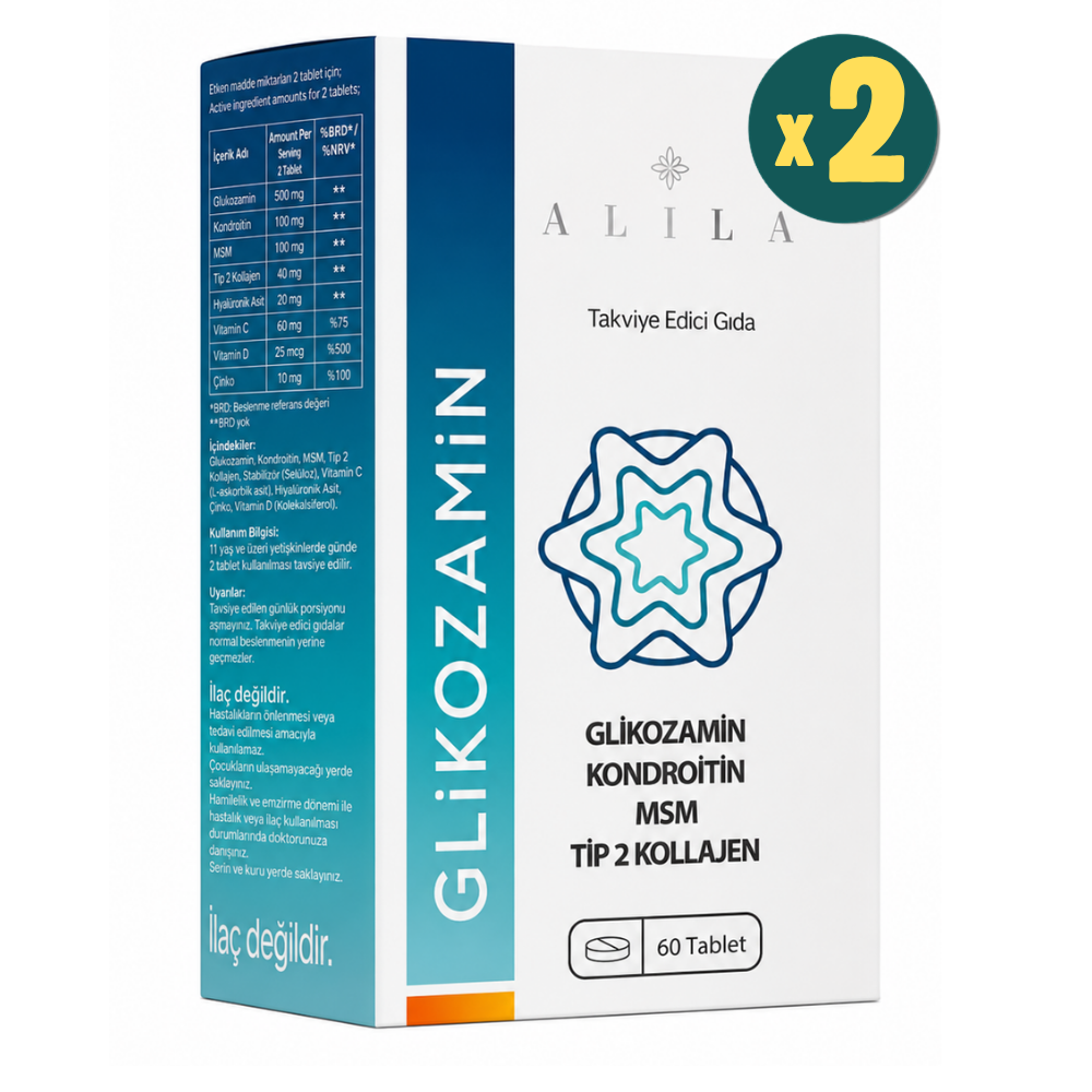  Alila Glikozamin 60 Tablet 2 Adet Fiyatları - Modern Eczane