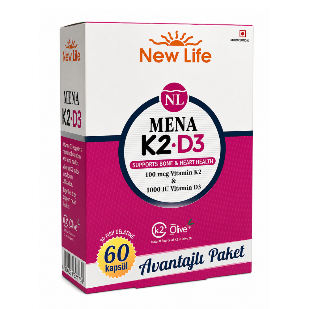 New Life Mena K2+D3 60 Kapsül Fiyatları - Modern Eczane