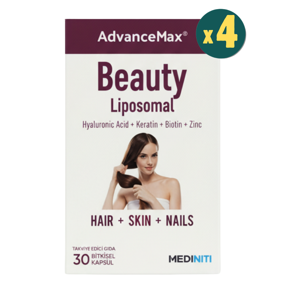 Advancemax Beauty Lipozomal Keratin Biotin Zn 30 Kapsül 4 Adet Fiyatları - Modern Eczane