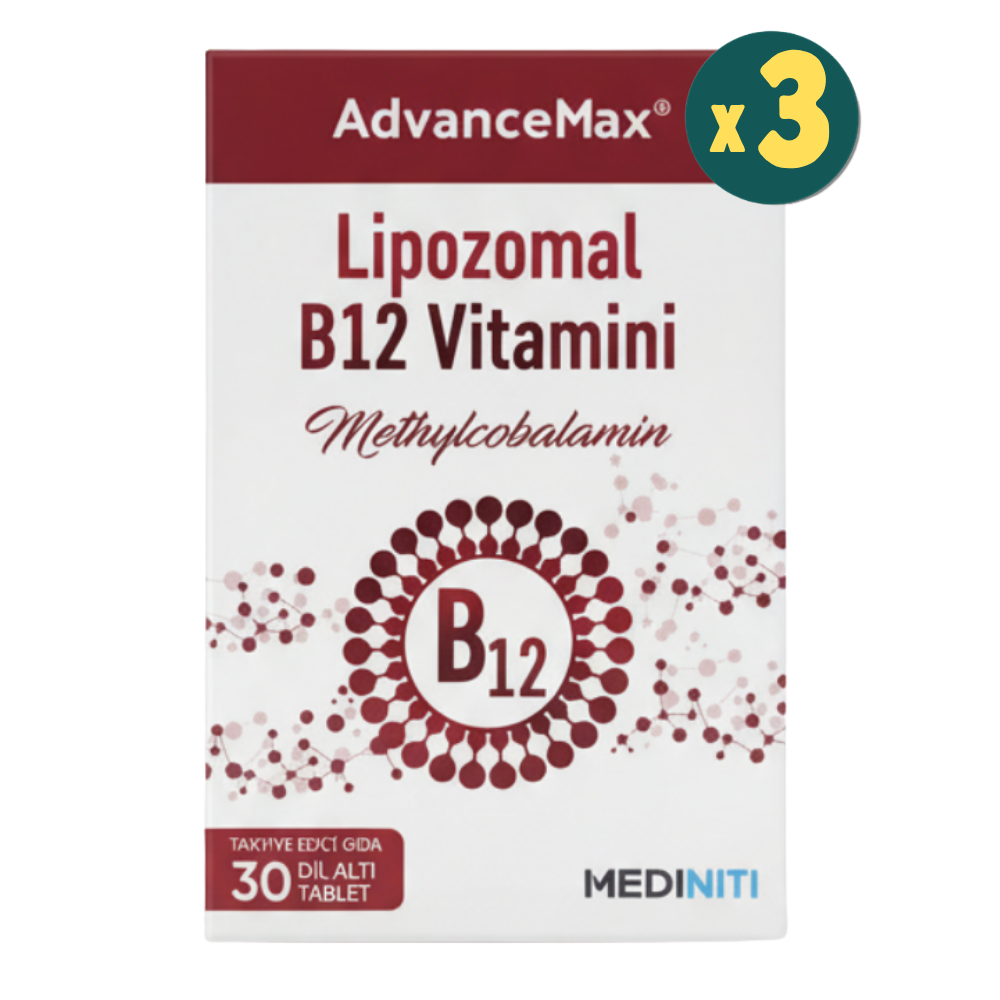 Advancemax Lipozomal B12 30 Dilaltı Tablet 3 Adet Fiyatları - Modern Eczane