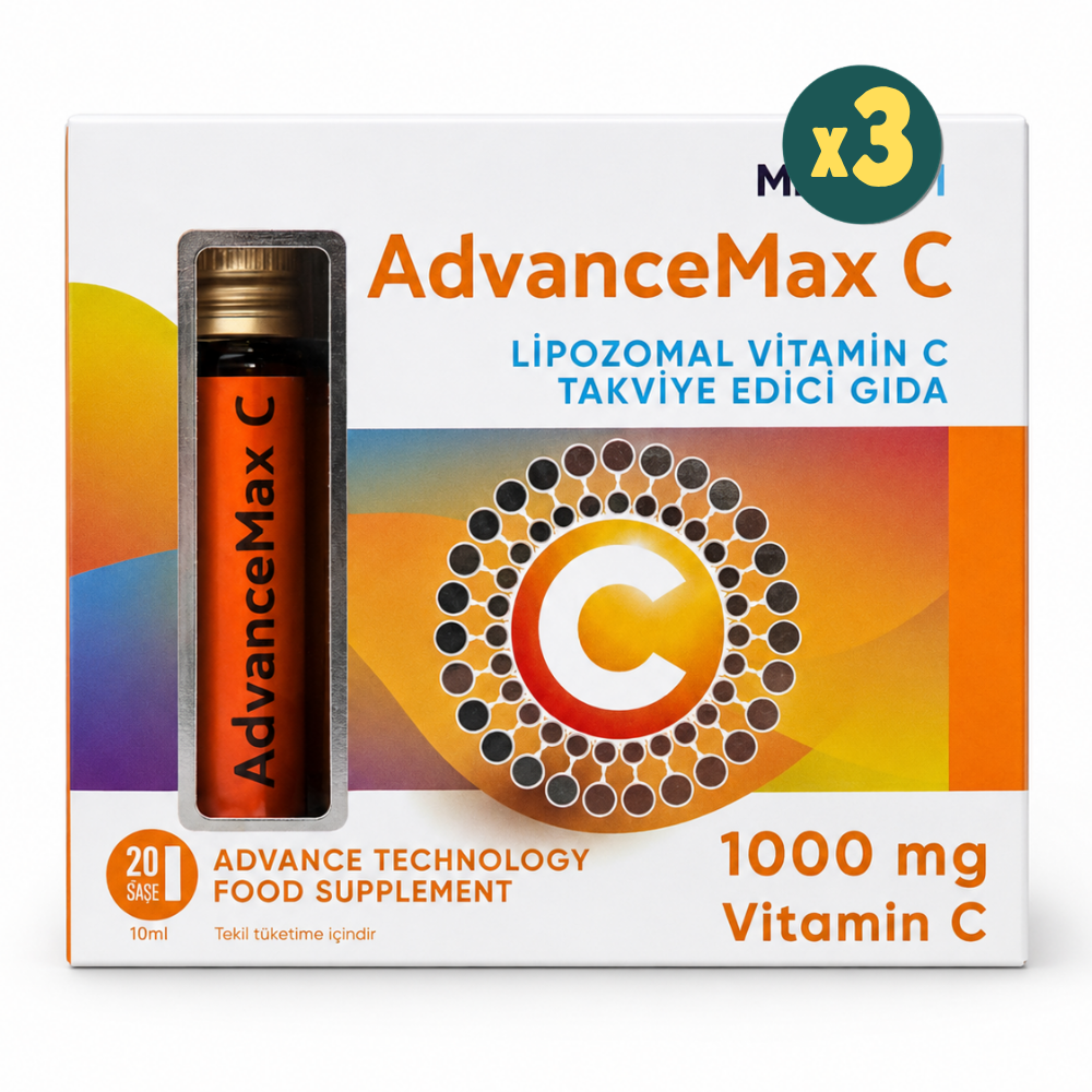 Advancemax Lipozomal C Vitamini 10 ml x 20 Shot 3 Adet Fiyatları - Modern Eczane