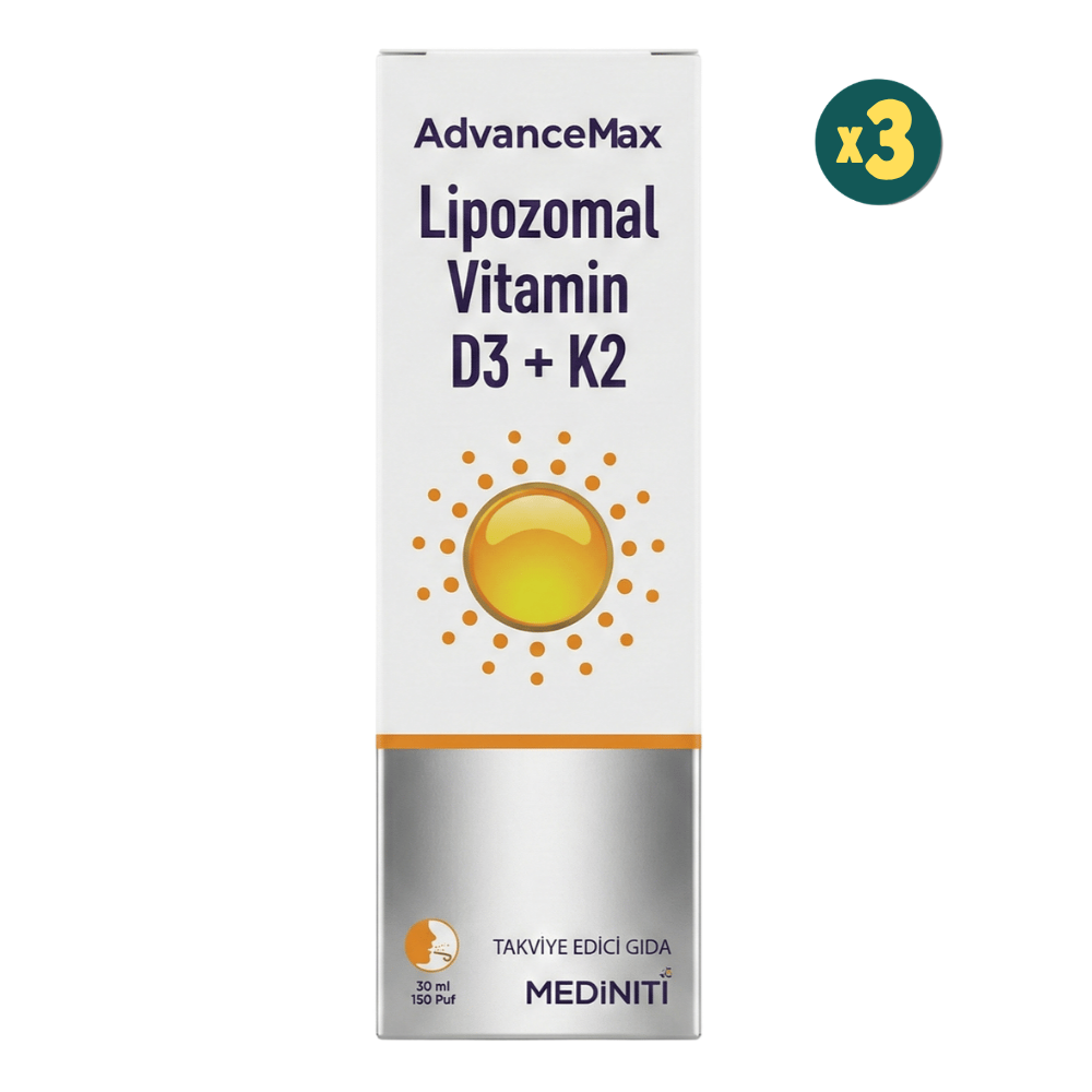 Advancemax Lipozomal D3K2 Sprey 30 ml 3 Adet Fiyatları - Modern Eczane
