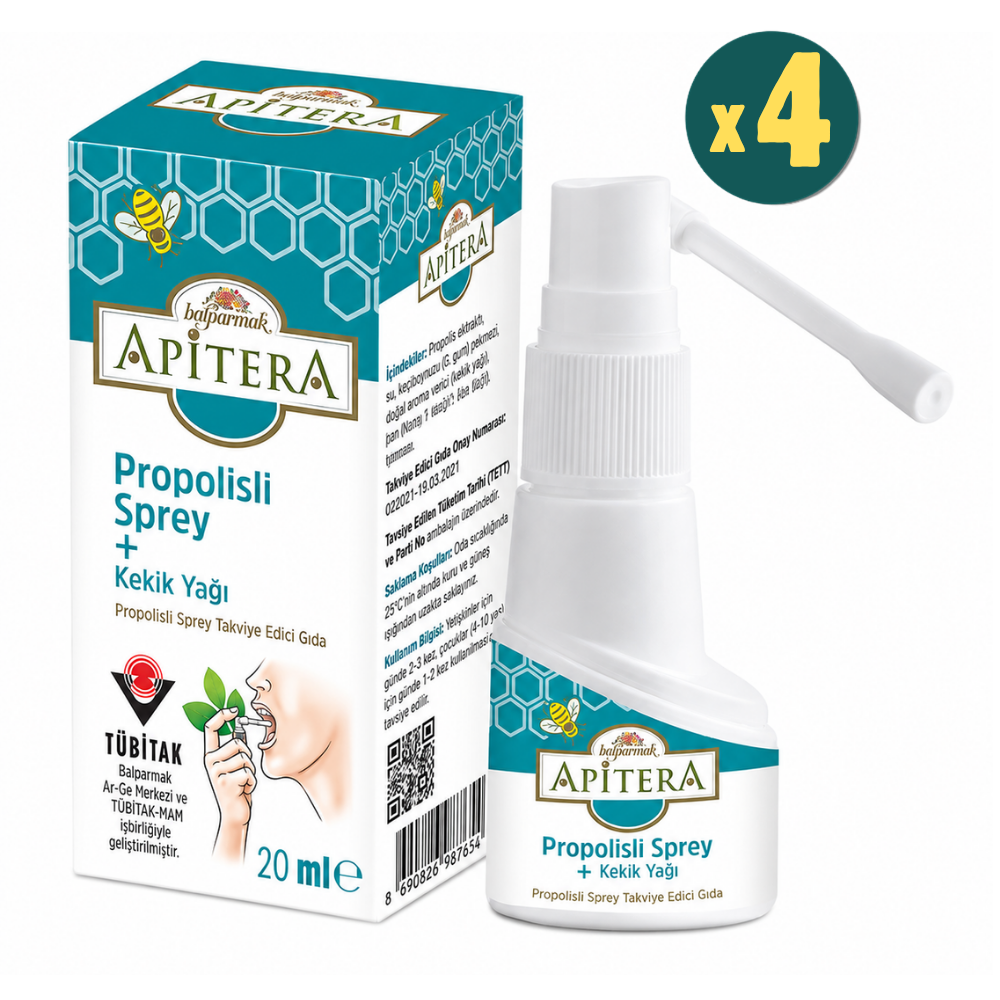 Apitera Propolisli Sprey 20 ml 4 Adet Fiyatları - Modern Eczane