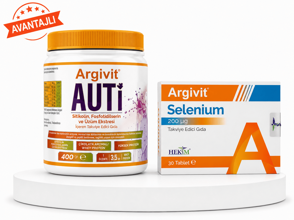 Argivit Auti 400 gr & Argivit Selenium 30 Tablet Fiyatları - Modern Eczane