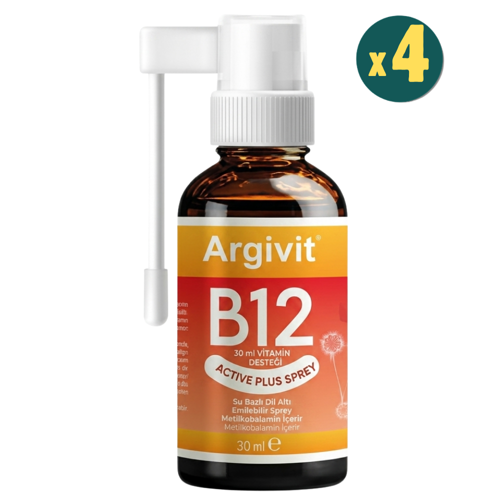 Argivit B12 Active Plus Sprey 30 ml 4 Adet Fiyatları - Modern Eczane