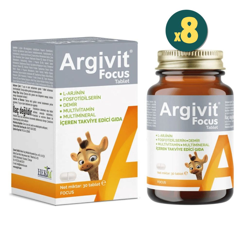 Argivit Focus 30 Tablet 8 Adet Takviye Edici Gıda Fiyatları - Modern Eczane