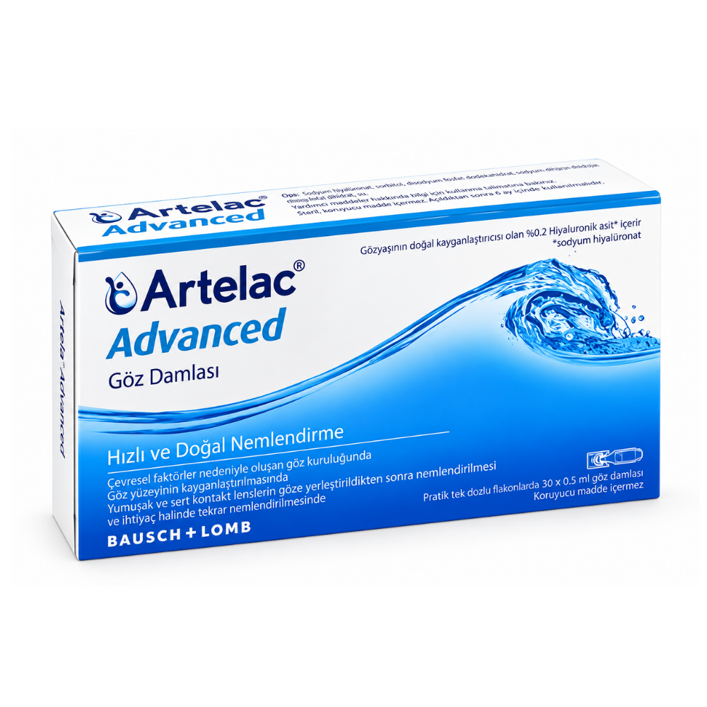 Artelac Advanced Göz Damlası 30 Flakon 0,5 ml Fiyatları - Modern Eczane
