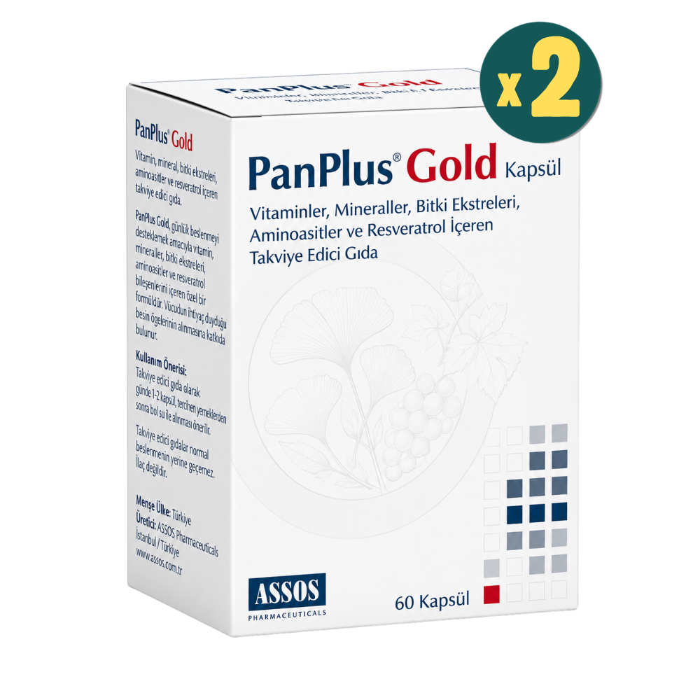 Assos PanPlus Gold 60 Kapsül 2 Adet Fiyatları - Modern Eczane