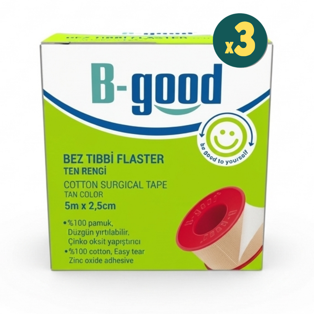 B-Good Bez Flaster 5 m x 2,5 cm 3 Adet Fiyatları - Modern Eczane