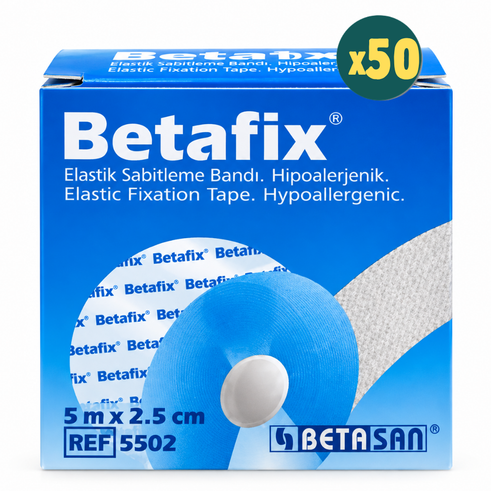 Betafix 5m x 2.5cm (5502) 50 Adet Fiyatları - Modern Eczane